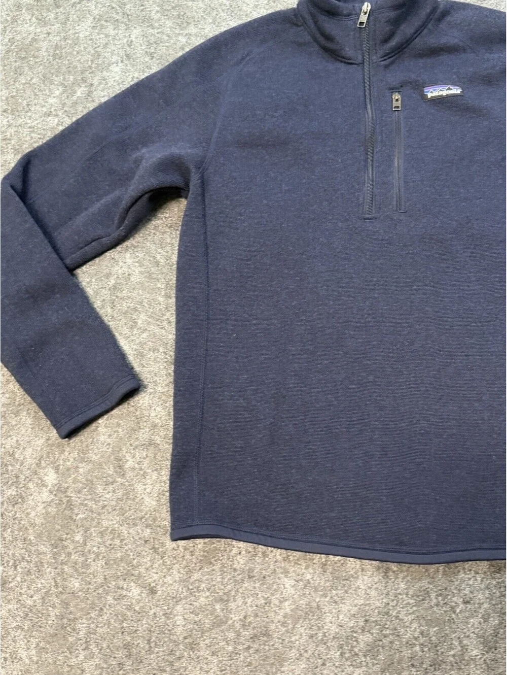 Patagonia Better Sweater 1/4 Zip Fleece Pullover Navy Blue Men’s Small 25523